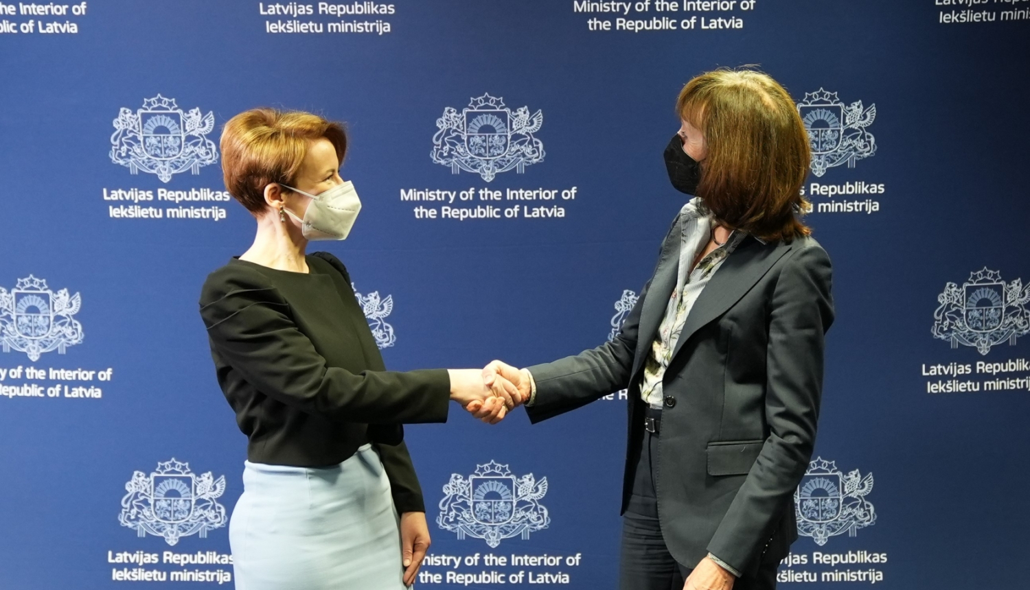 iekšlietu ministres tikšanās