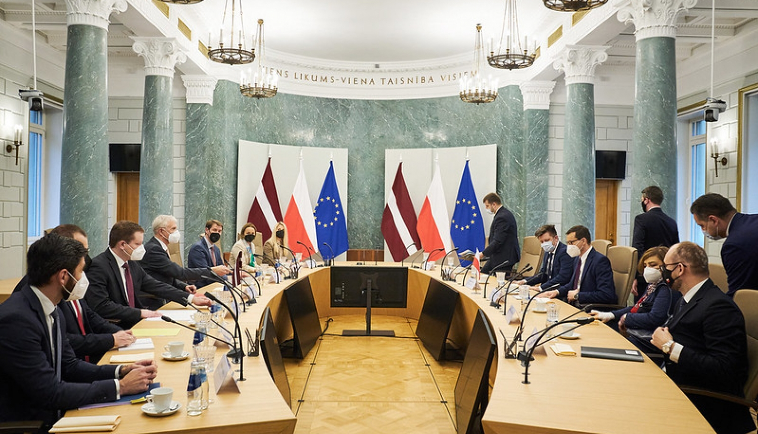 Polijas un Latvijas ministru prezidentu tikšanās