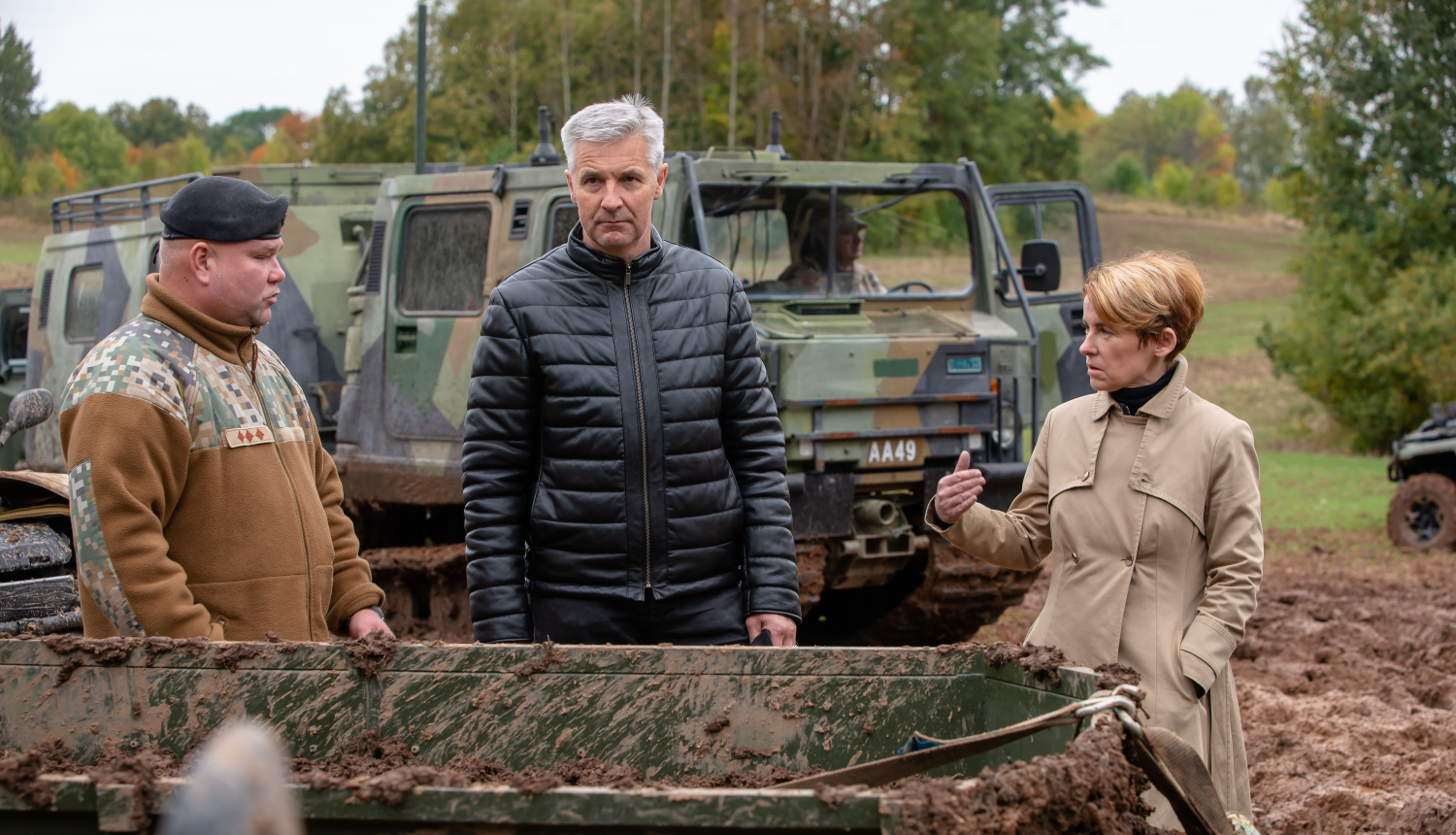 Ministre pie Baltkrievijas robežas