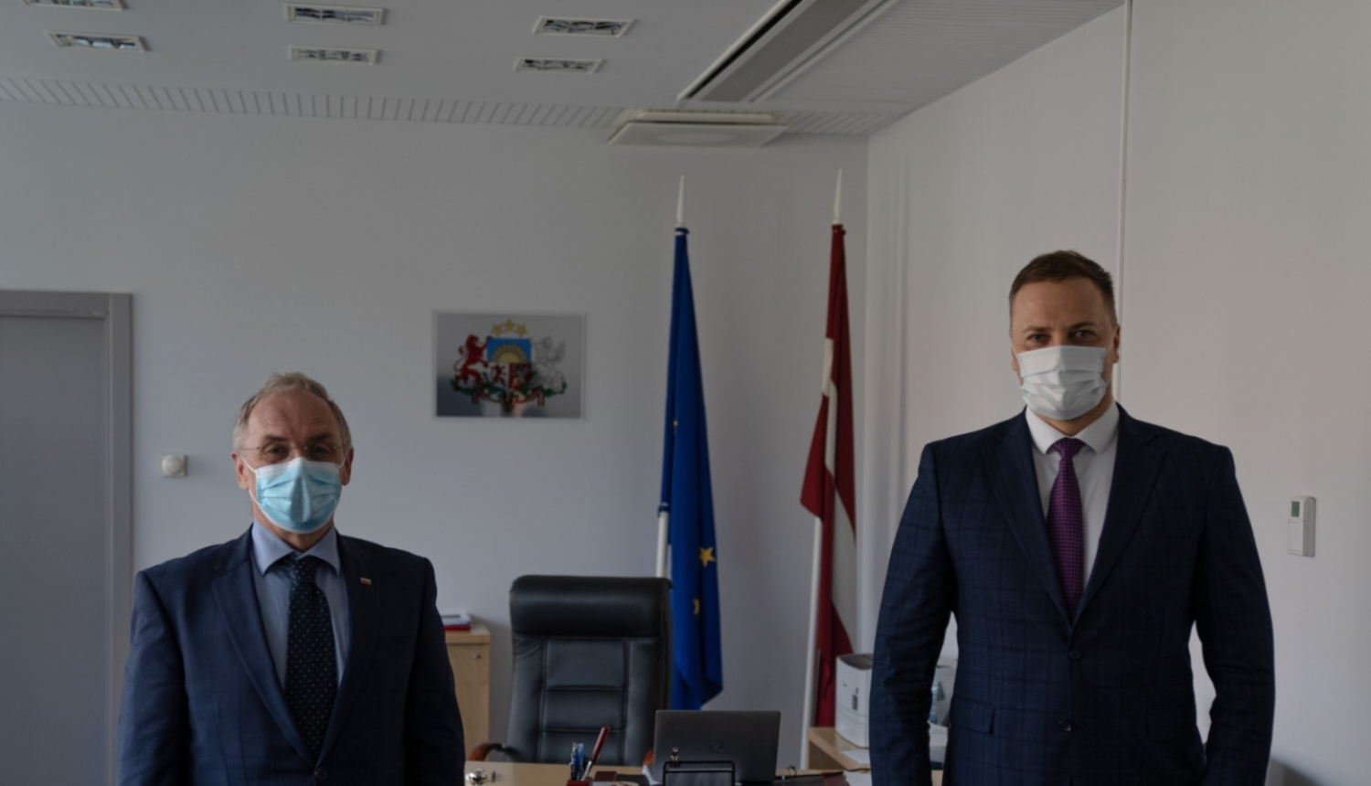 Slovēnijas iekšlietu ministrs un Latvijas iekšlietu ministrs