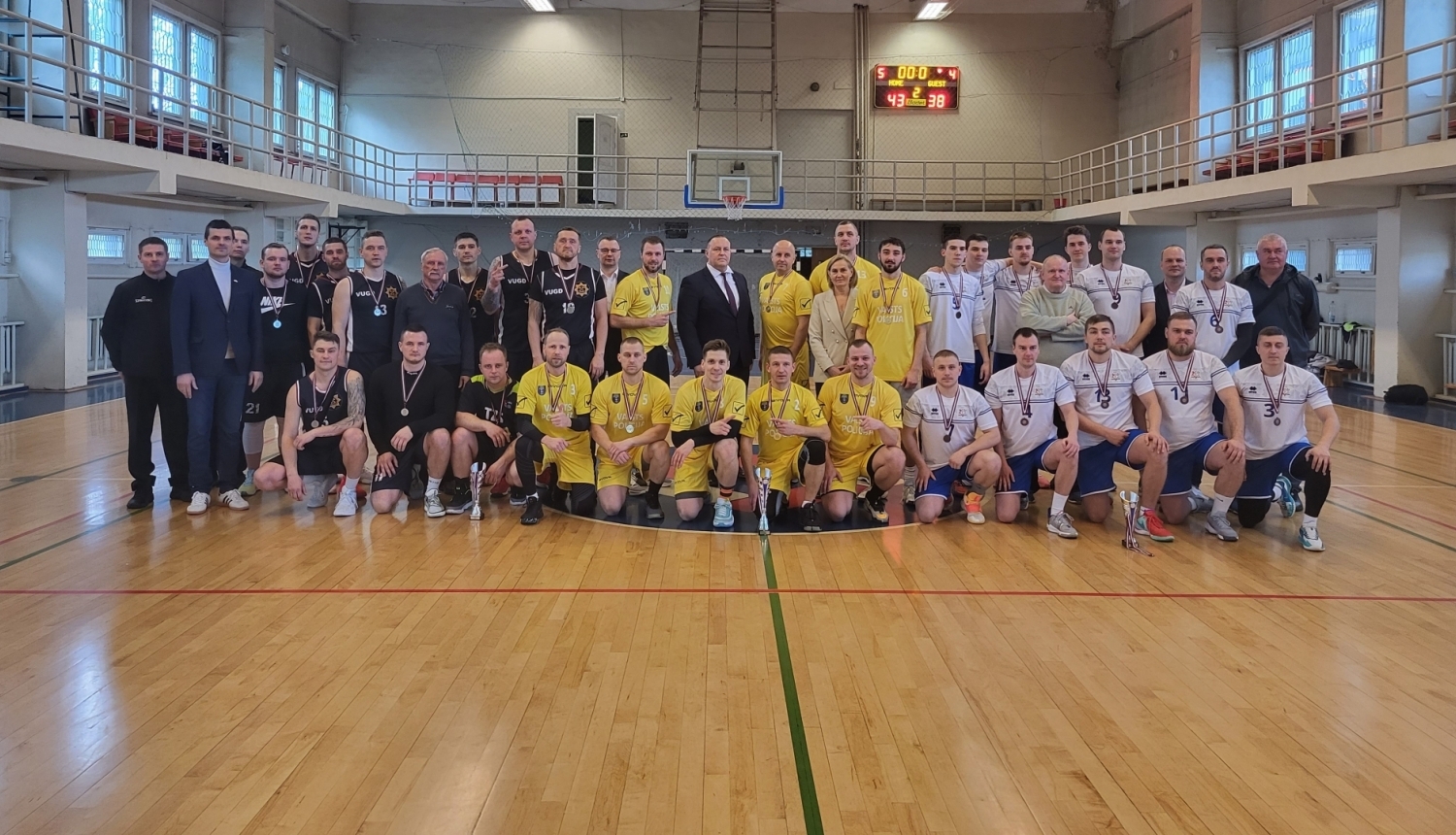 Iekšlietu ministrijas čempionāta sacensībās basketbolā uzvar Valsts policijas komanda
