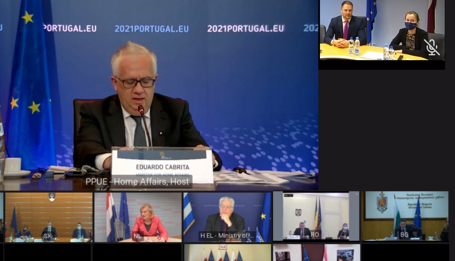 Iekšlietu ministrs piedalās Eiropas Savienības sanāksmē